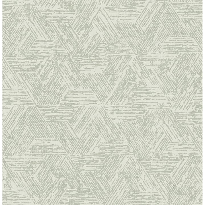 Retreat Sea Green Quilted Geometric Wallpaper