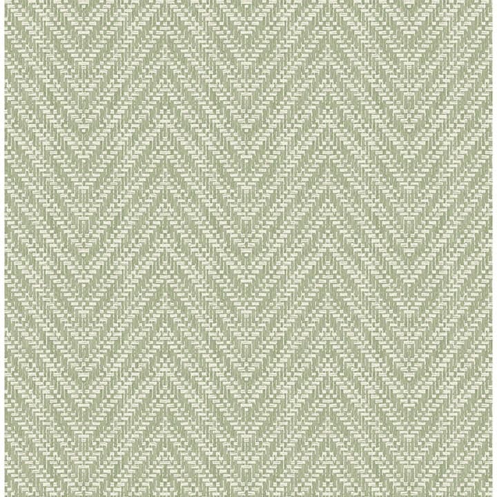 Glynn Green Chevron Wallpaper