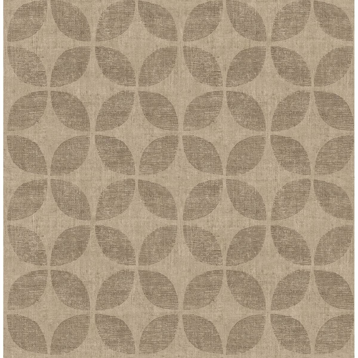 Polaris Brass Geometric Wallpaper