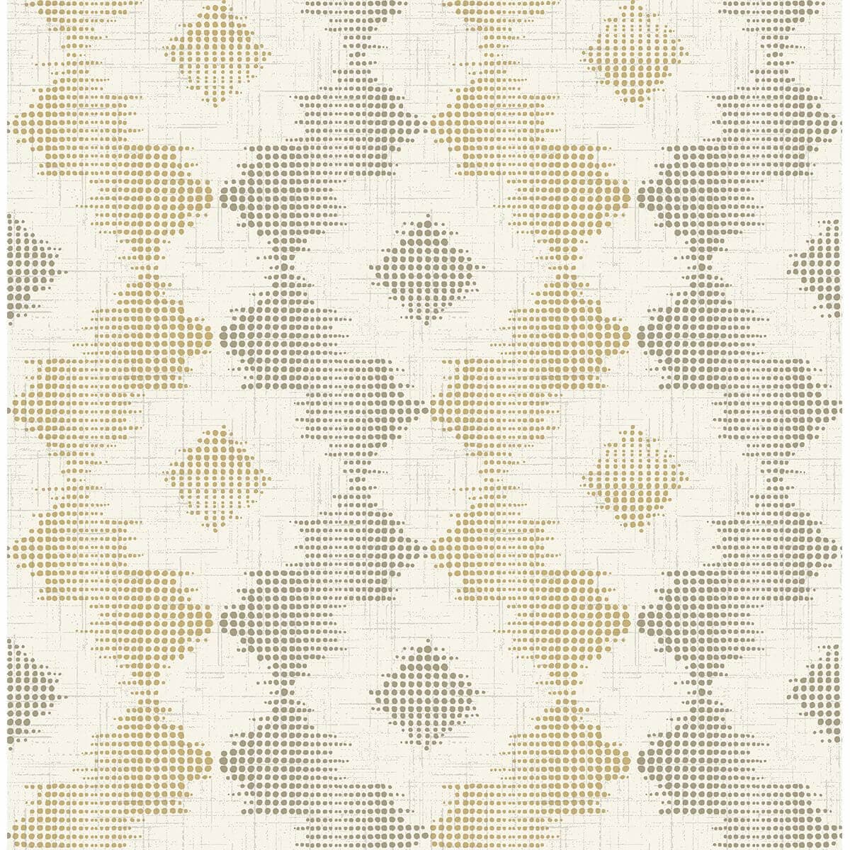 Babylon Mustard Abstract Floral Wallpaper
