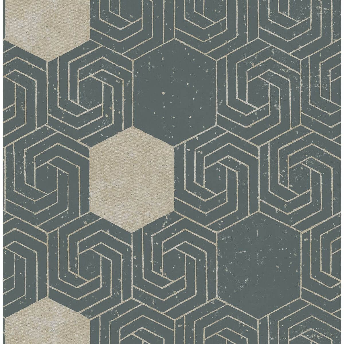 Momentum Dark Green Geometric Wallpaper