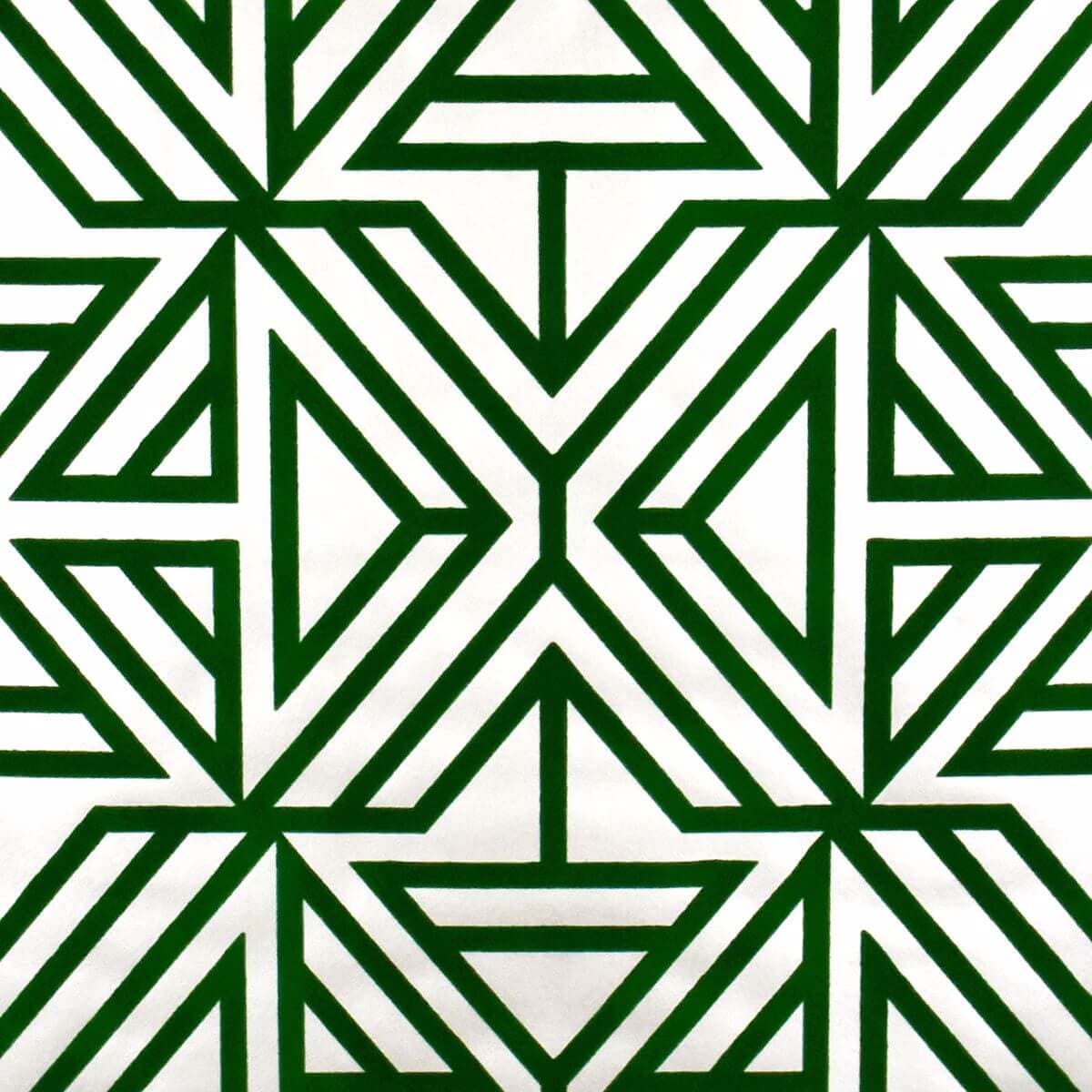 Helios Green Geometric Wallpaper