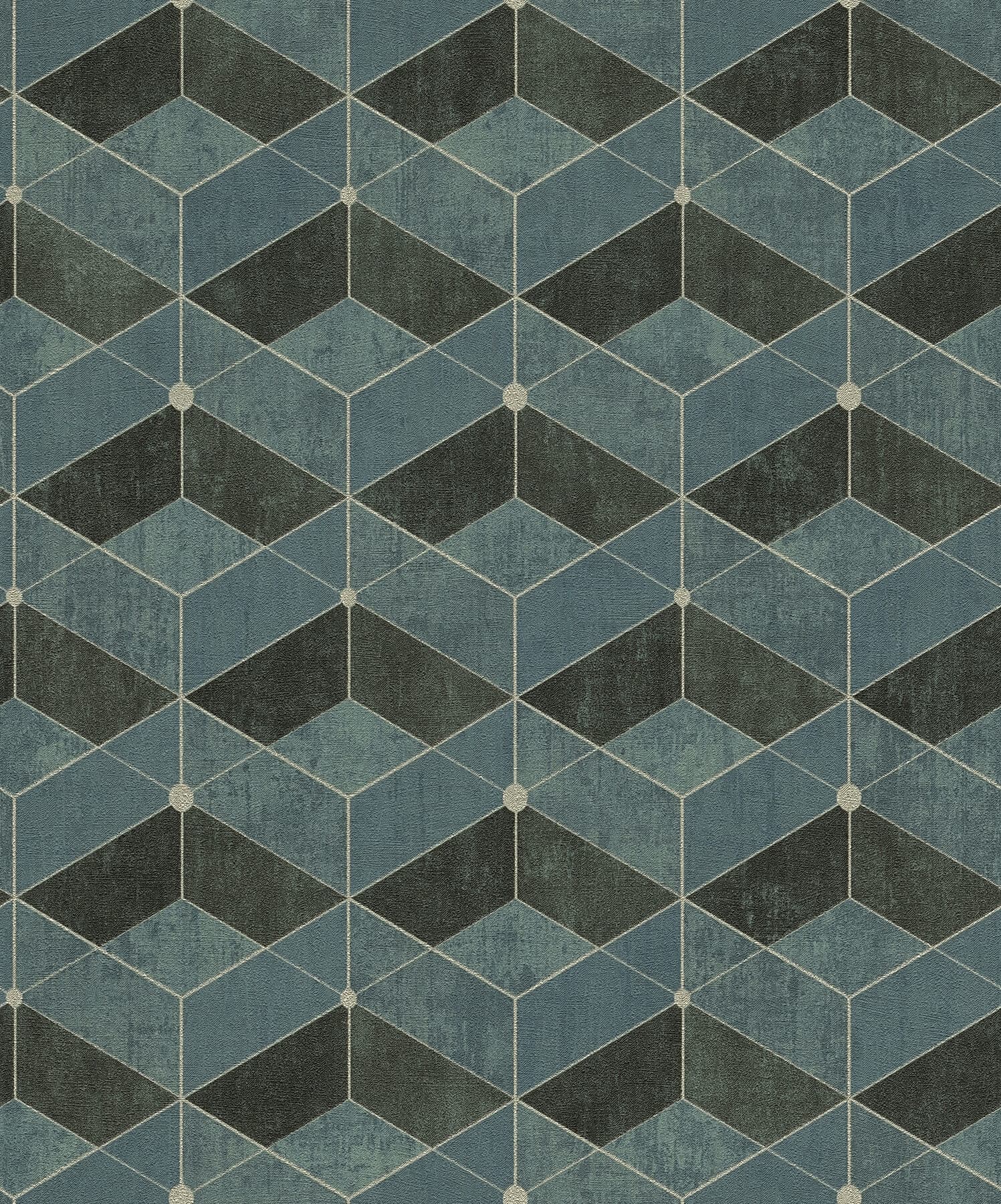 Muir Teal Geo Wallpaper