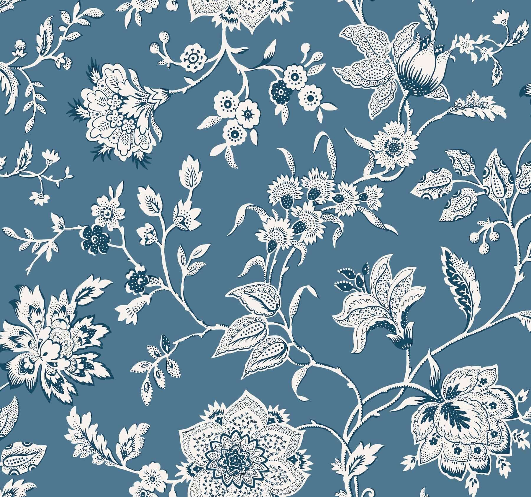 Sutton Wallpaper- Blue