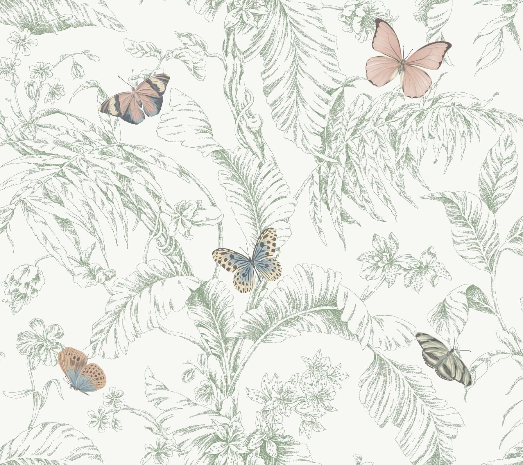 Papillon Wallpaper- Blush