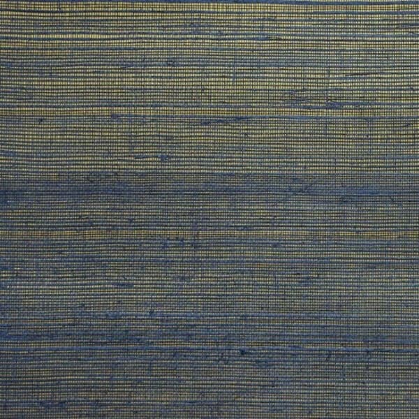 Plain Sisals Wallpaper- Indigo/Gold