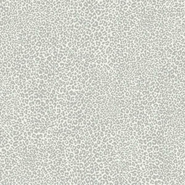 Leopard King Wallpaper- Grey