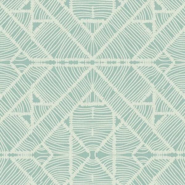 Diamond Macrame Wallpaper- Aqua