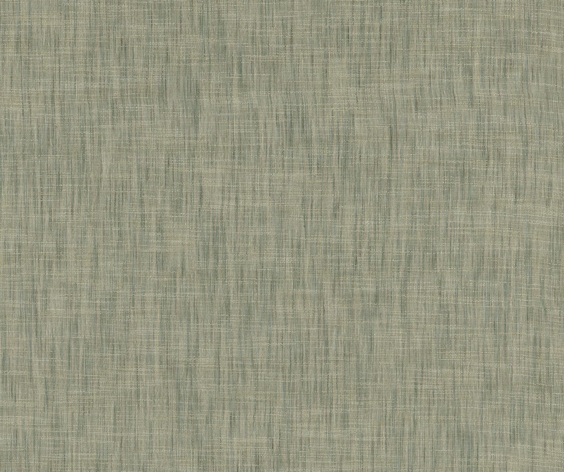 Genji Green Woven Wallpaper