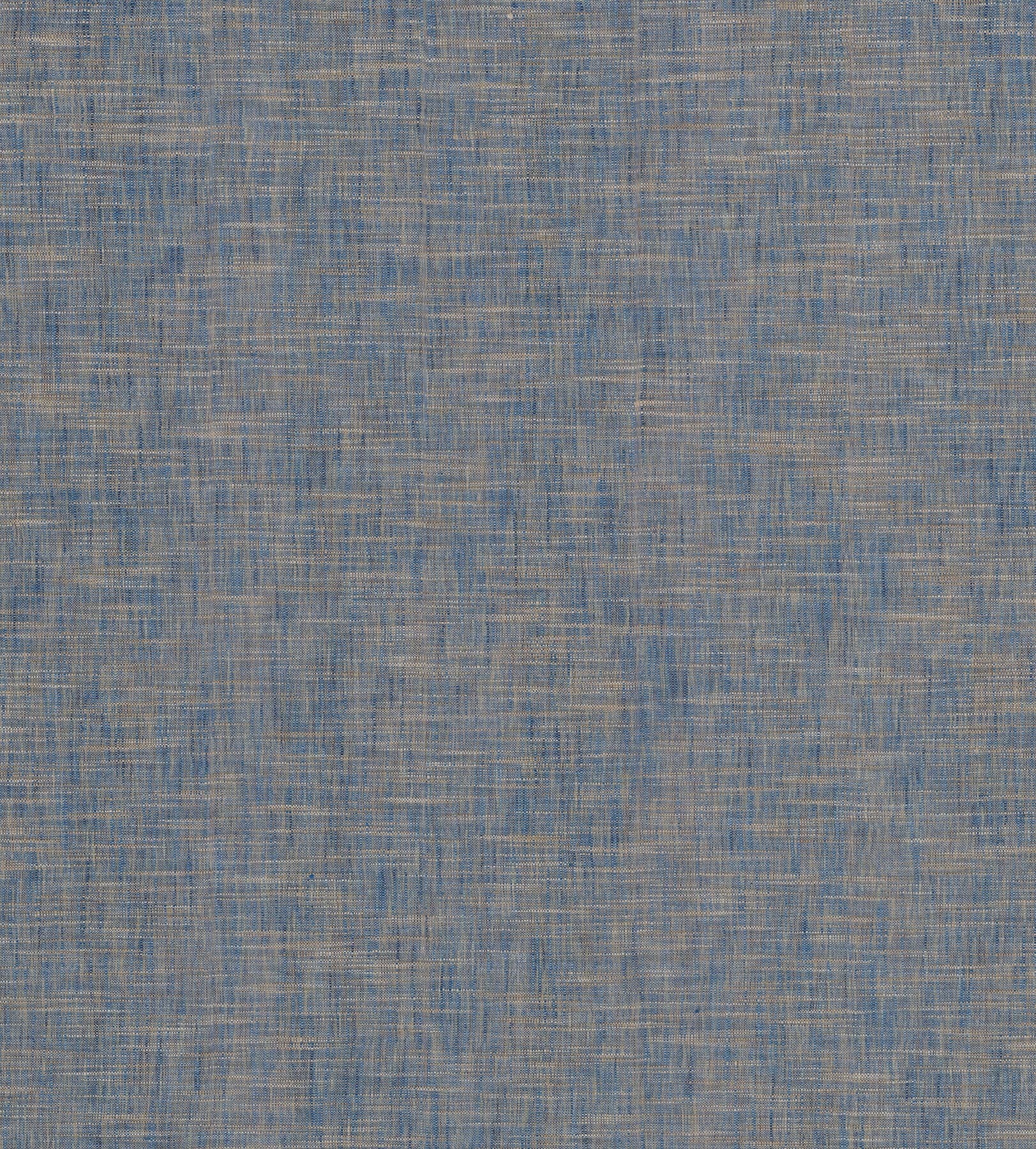 Genji Blue Woven Wallpaper