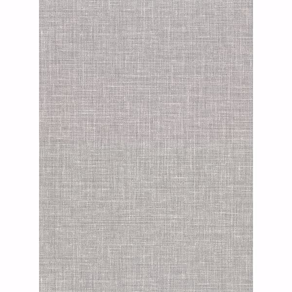 Upton Grey Faux Linen Wallpaper