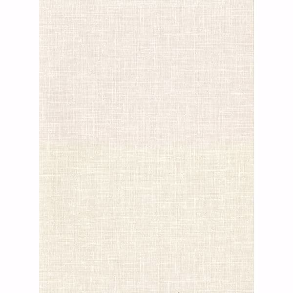 Upton Cream Faux Linen Wallpaper