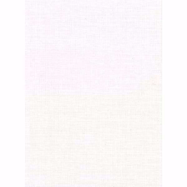 Upton White Faux Linen Wallpaper