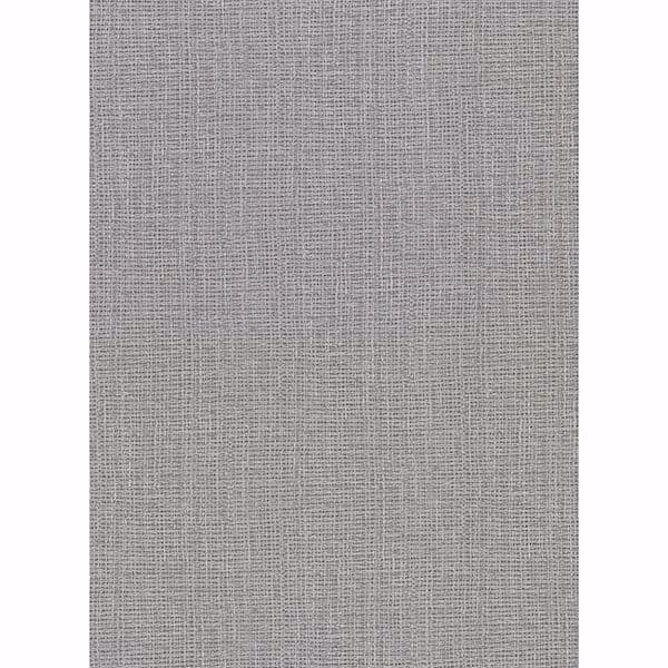 Claremont Silver Faux Grasscloth Wallpaper