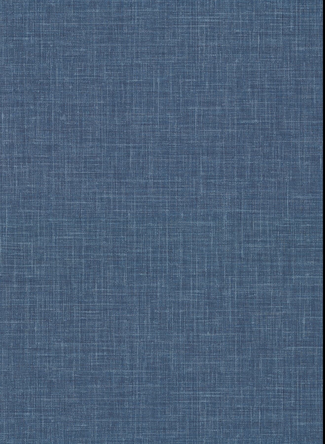 Upton Faux Linen Indigo Wallpaper