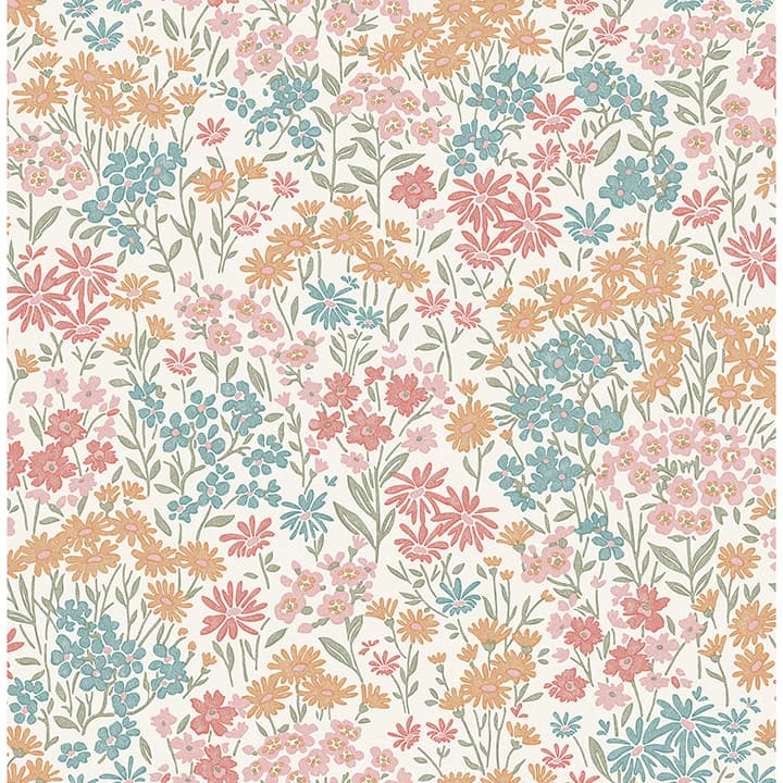 Ditsy Multi Daisies Wallpaper