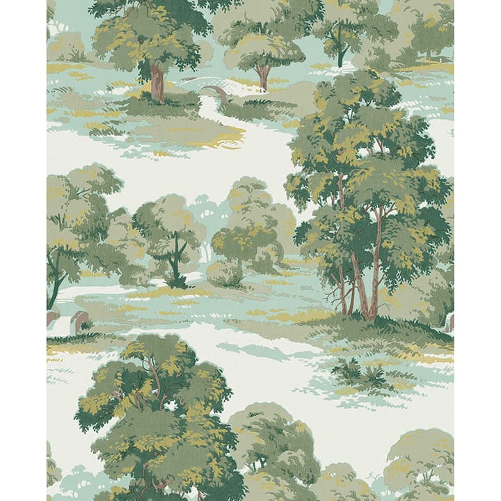 Sherwood Green Glade Wallpaper