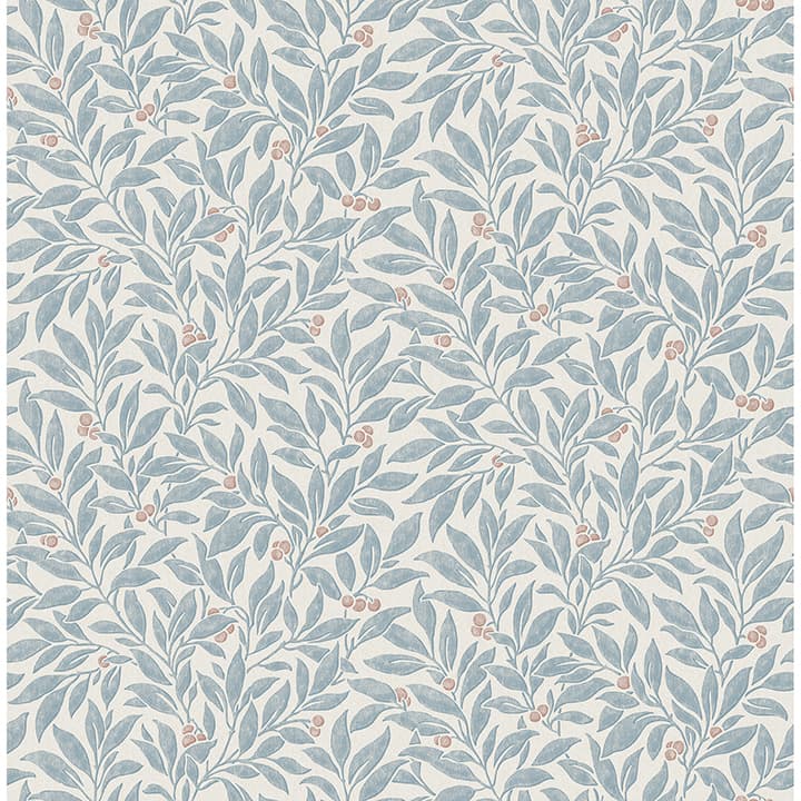 Winter Berry Blue Vine Wallpaper