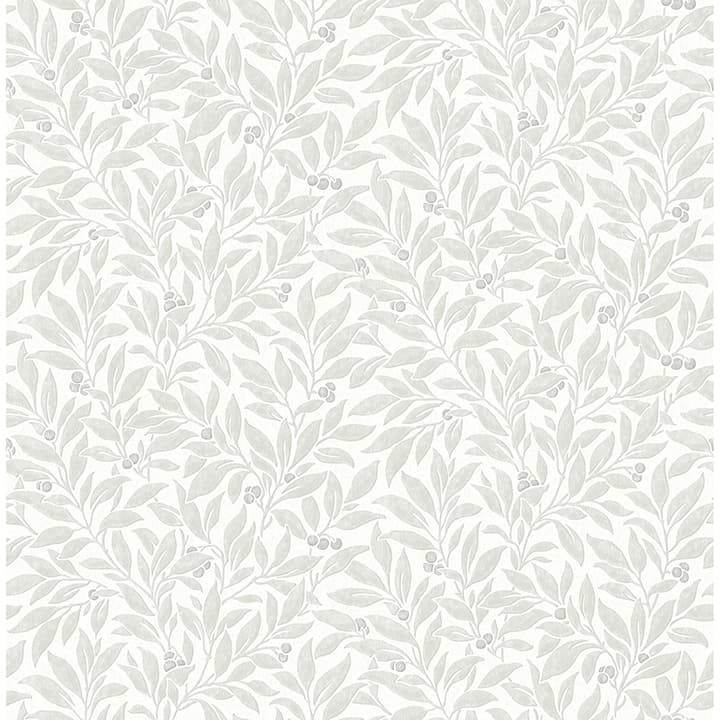 Winter Berry Light Grey Vine Wallpaper