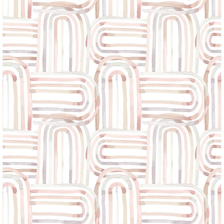 Lolly Blush Arches Wallpaper
