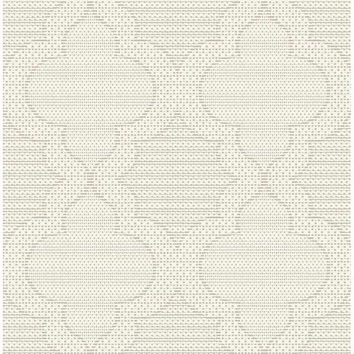 Ernest Taupe Quilted Quatrefoil Wallpaper