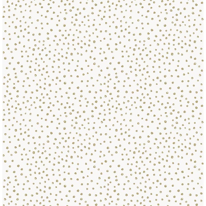Cassie White Petite Polka Wallpaper