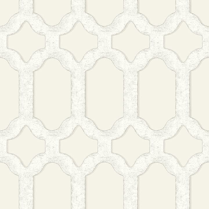 Chervil Cream Trellis Wallpaper