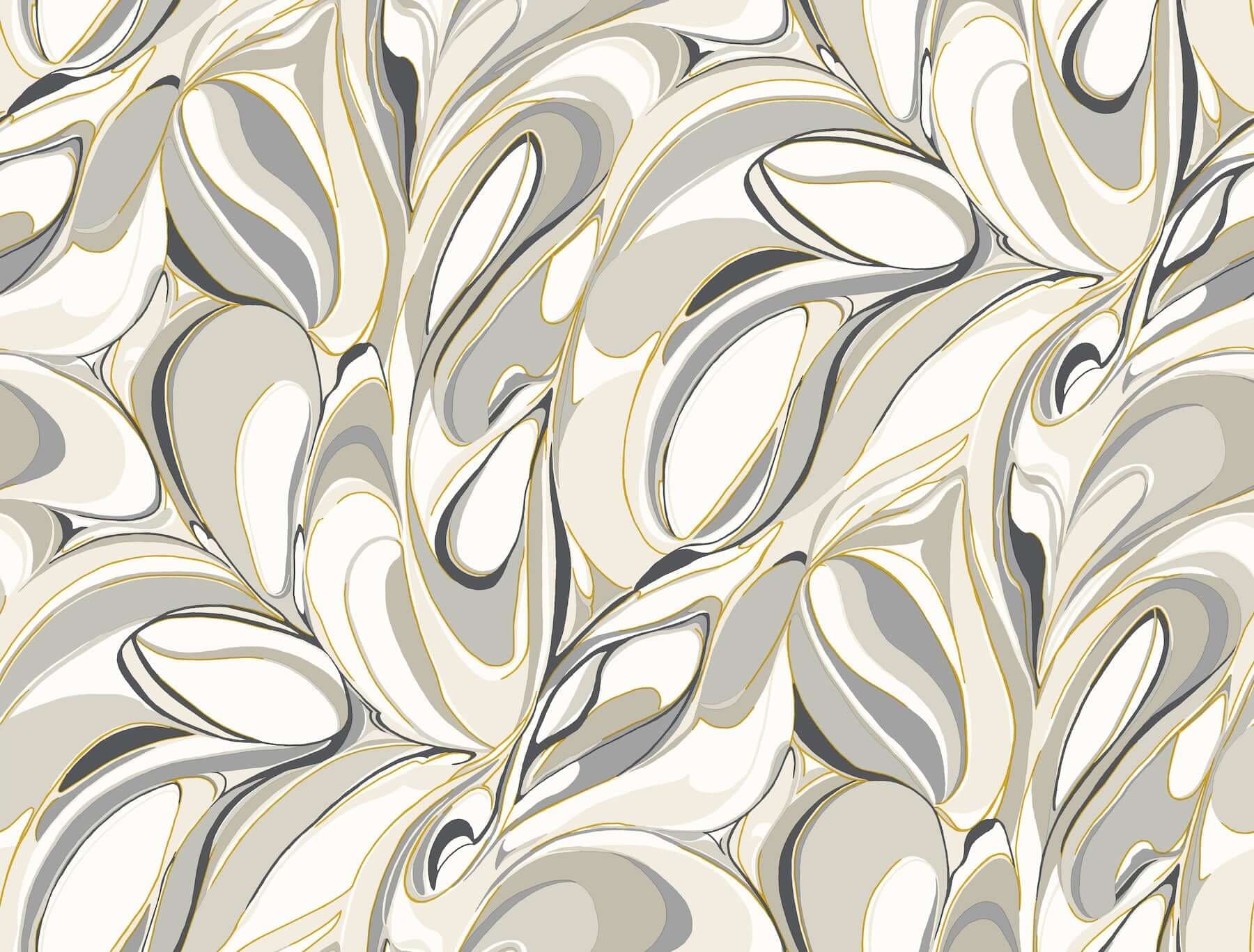 Achate Wallpaper- Black & Grey