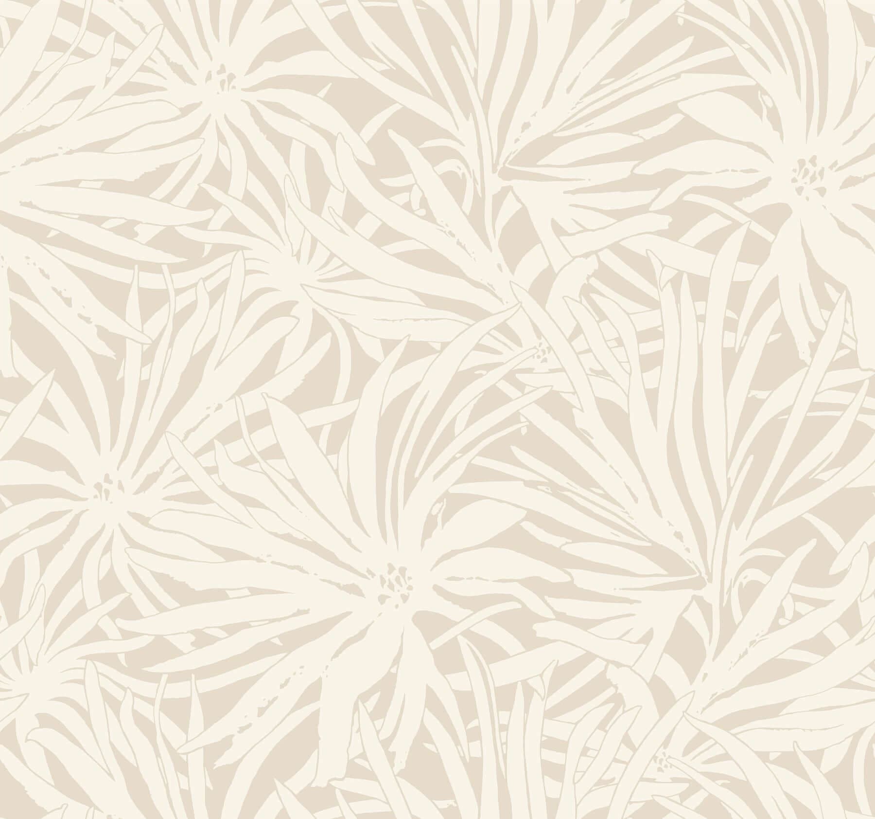 Floral Canopy Wallpaper- Linen