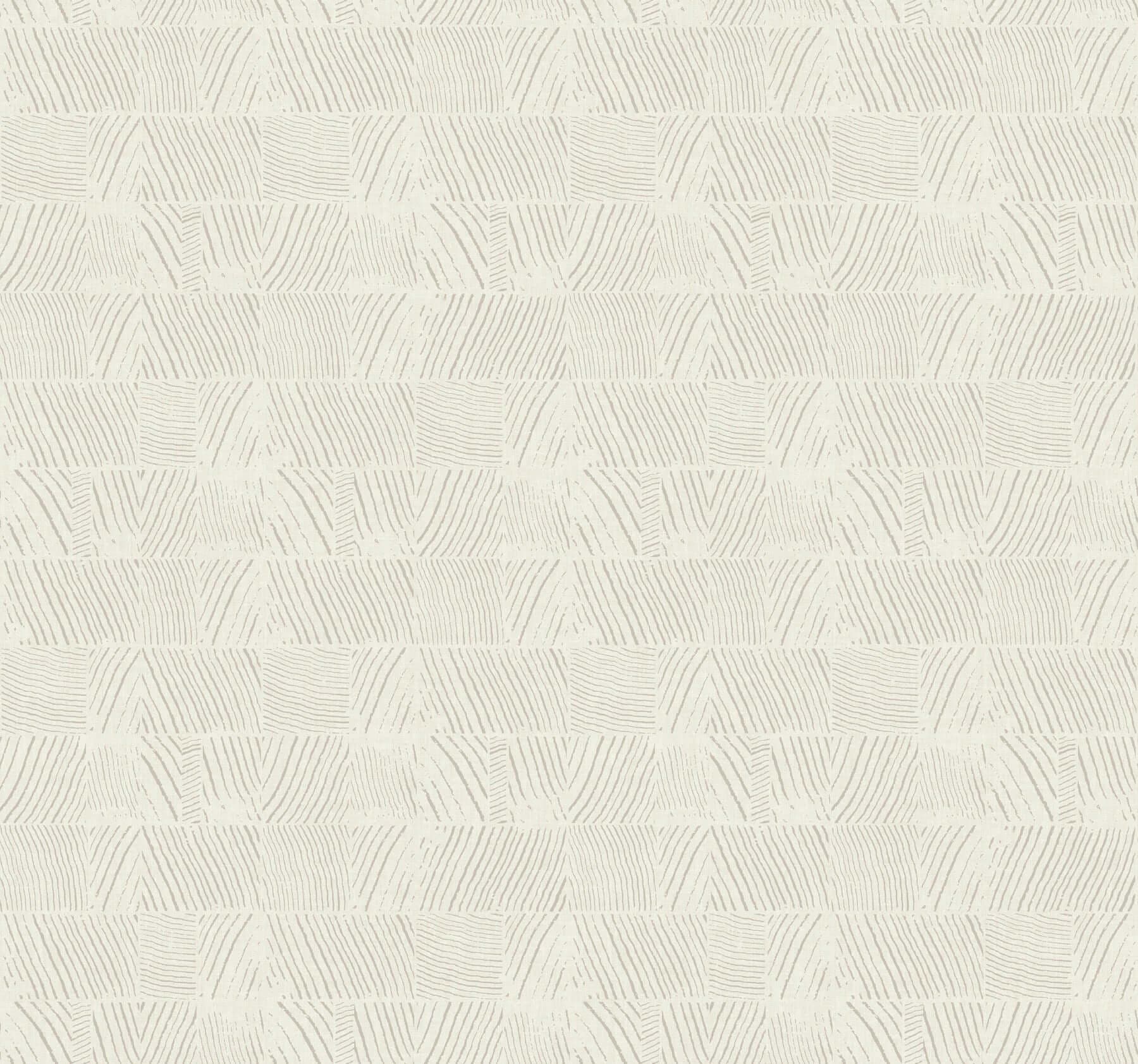 Woodcut Wallpaper- Grey & White
