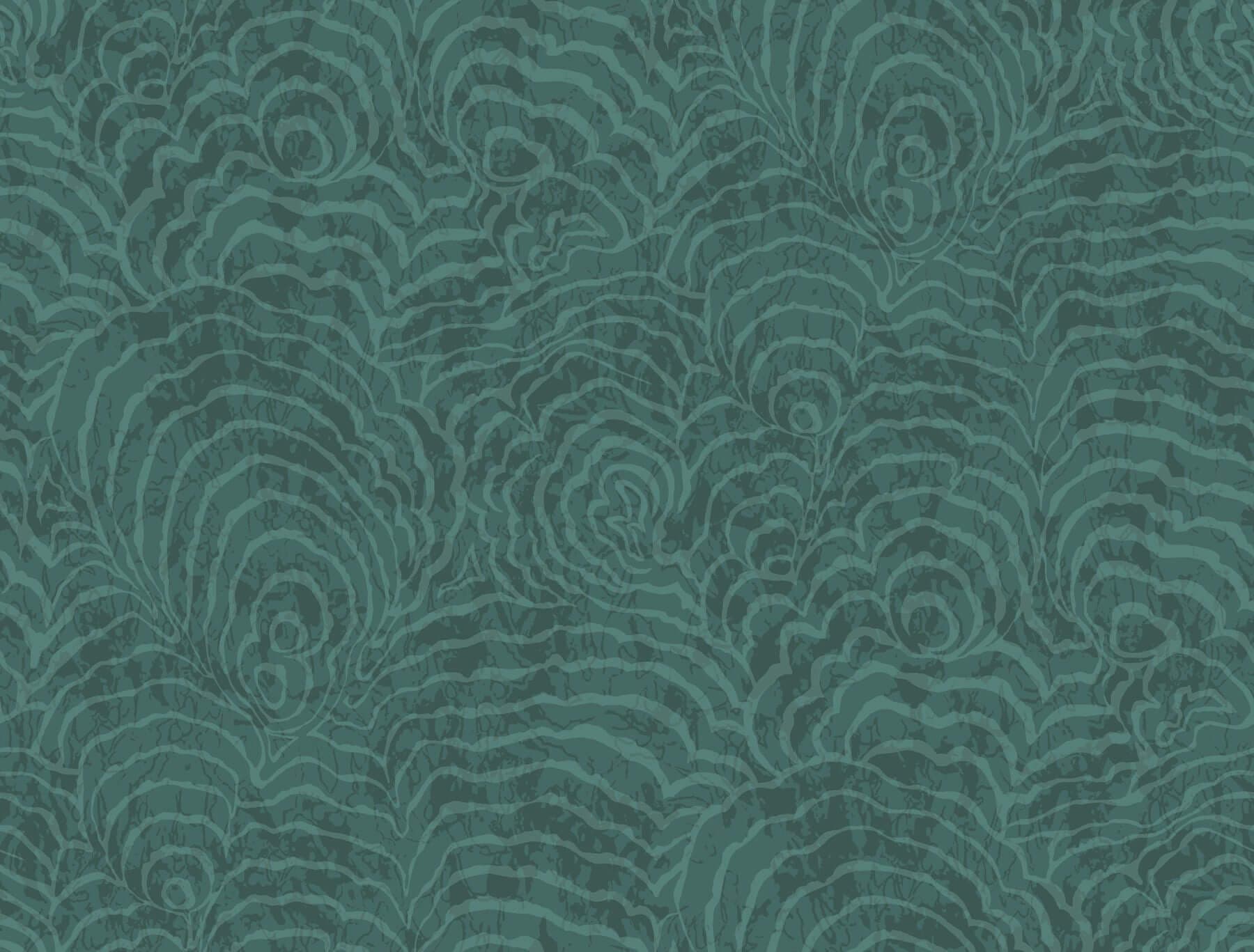Ocean Jasper Wallpaper- Teal