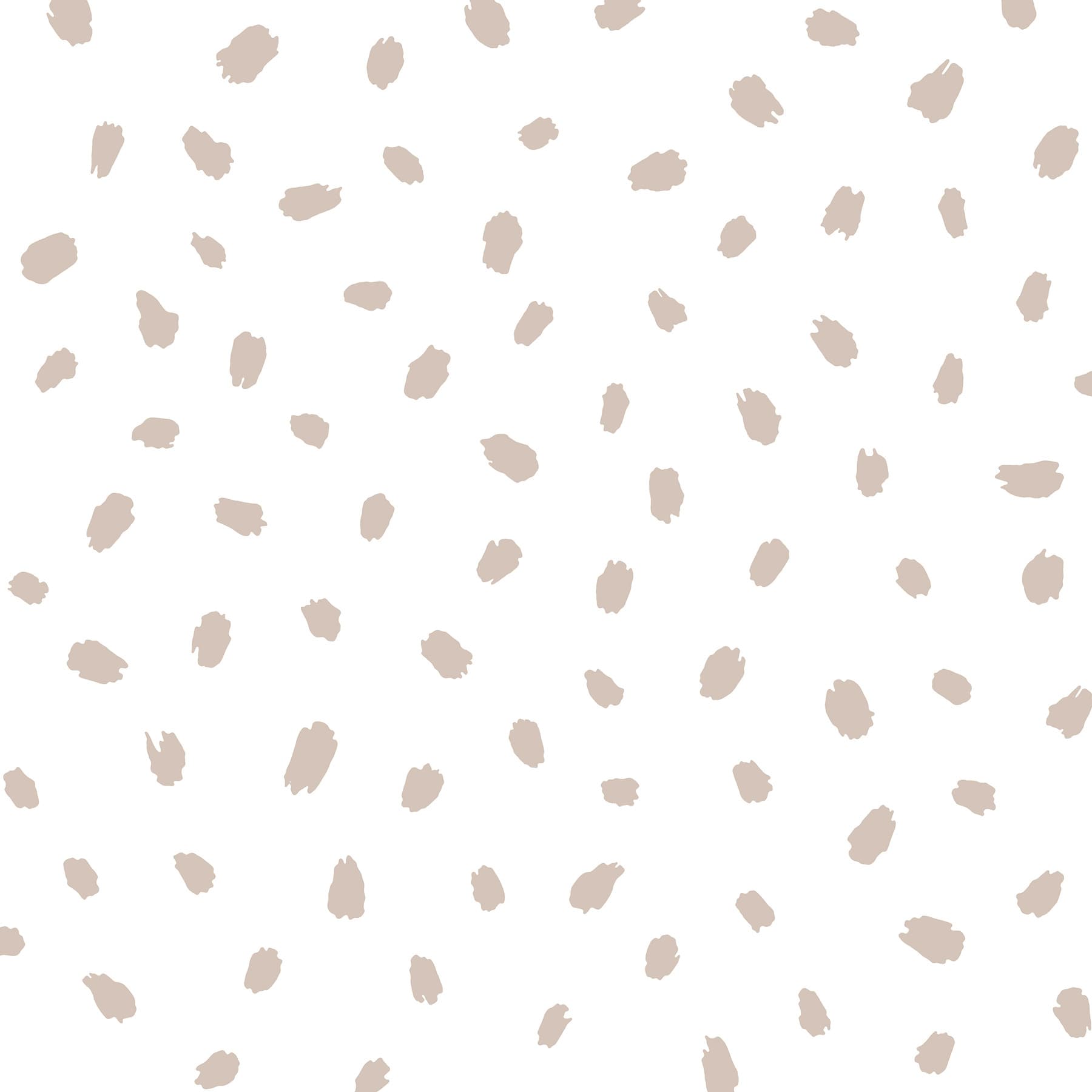 Animal Spots Taupe Polka Dot Wallpaper
