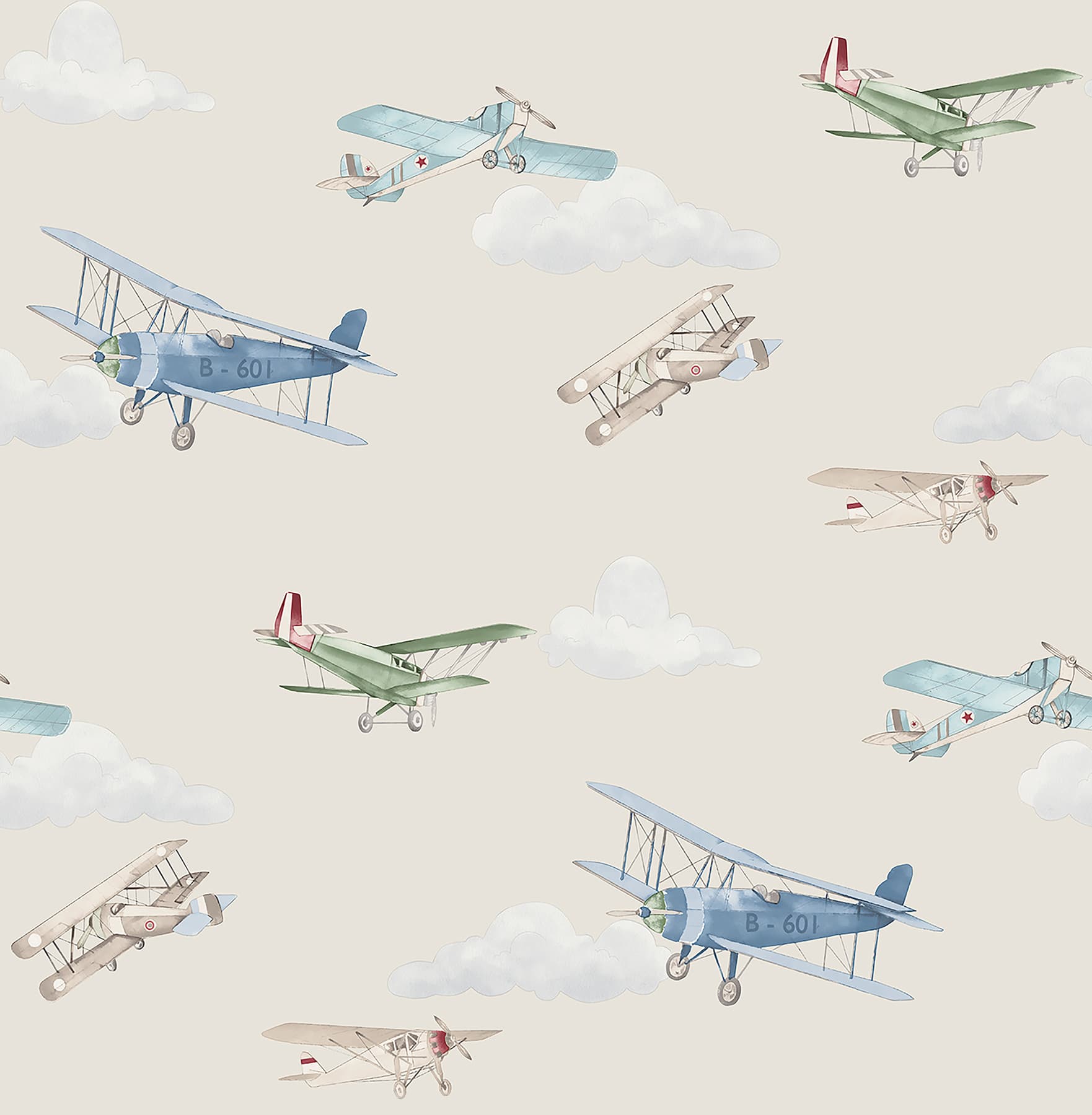 Aeroplanes Beige Skies Wallpaper