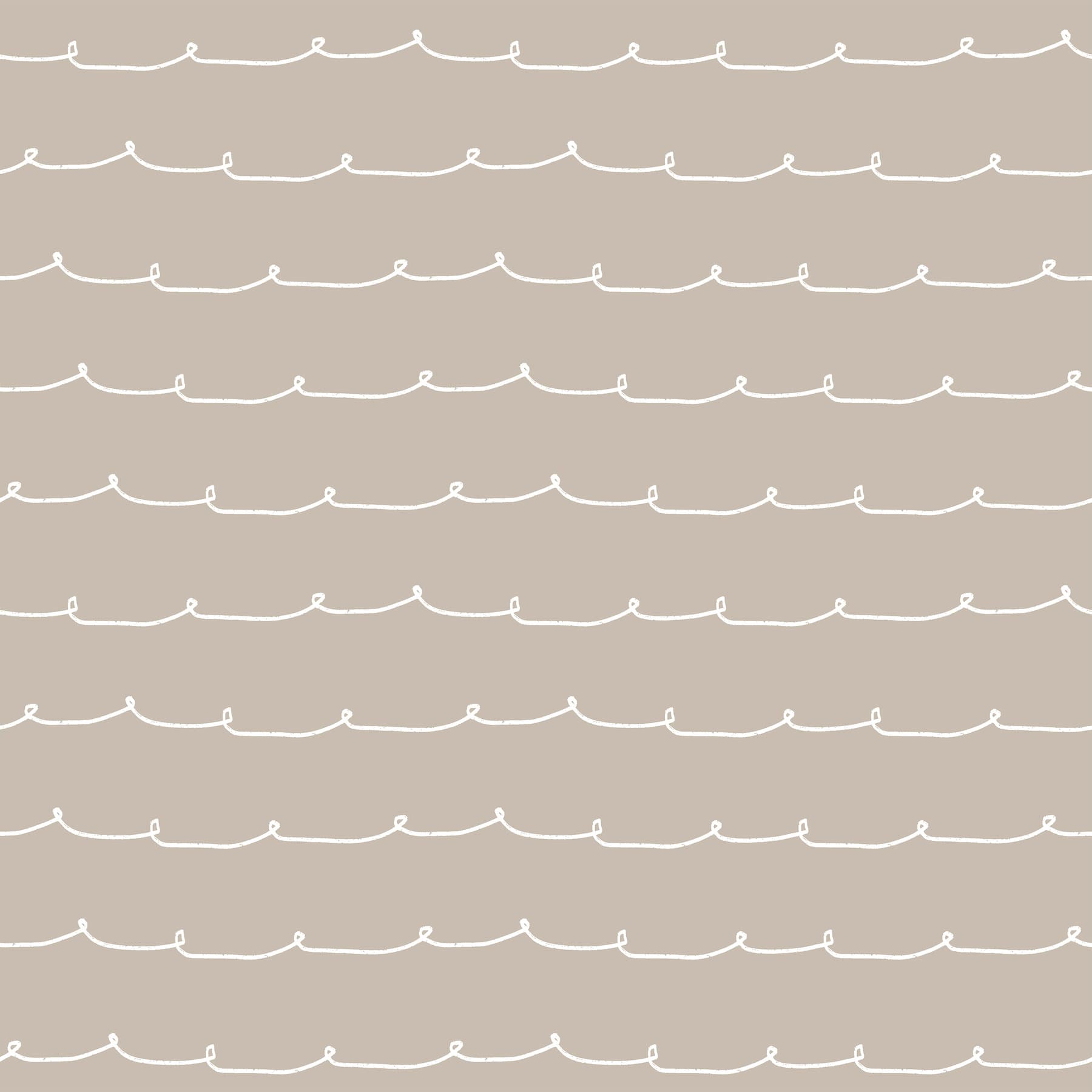 Wiggle Line Taupe Stripe Wallpaper