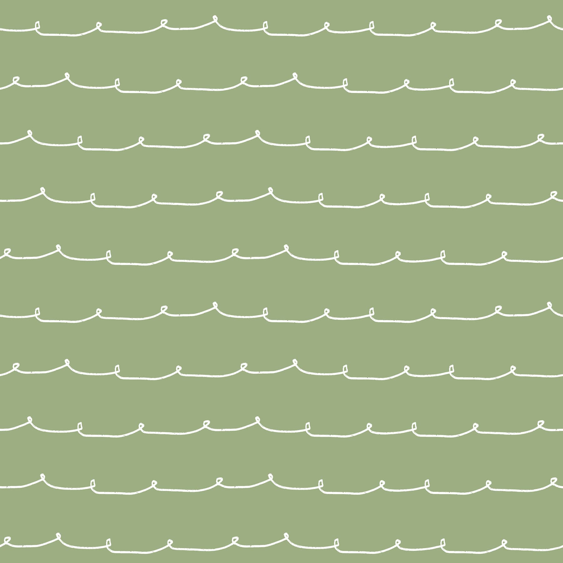 Wiggle Line Green Stripe Wallpaper