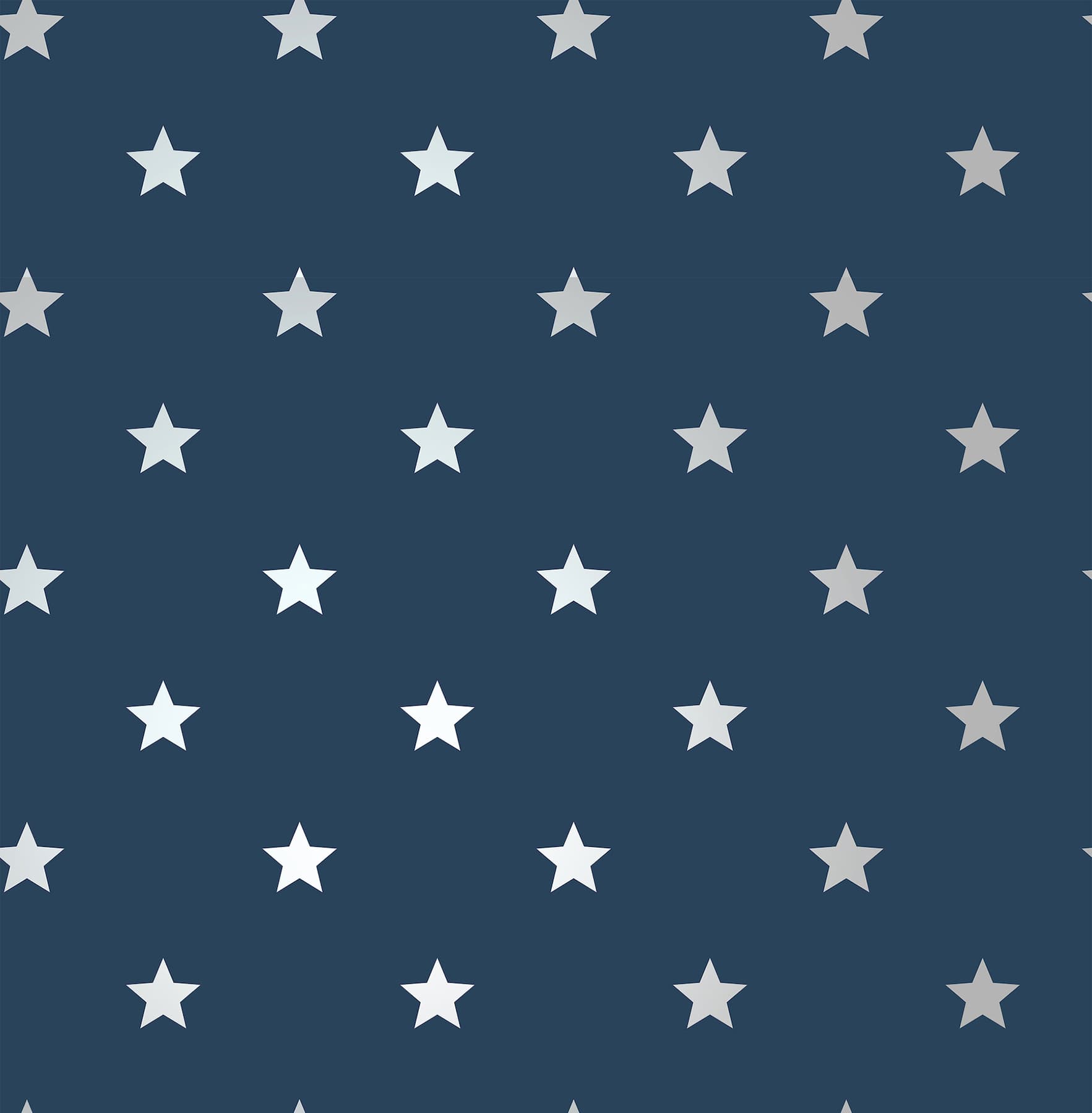 Starry Motif Dark Blue Geometric Wallpaper