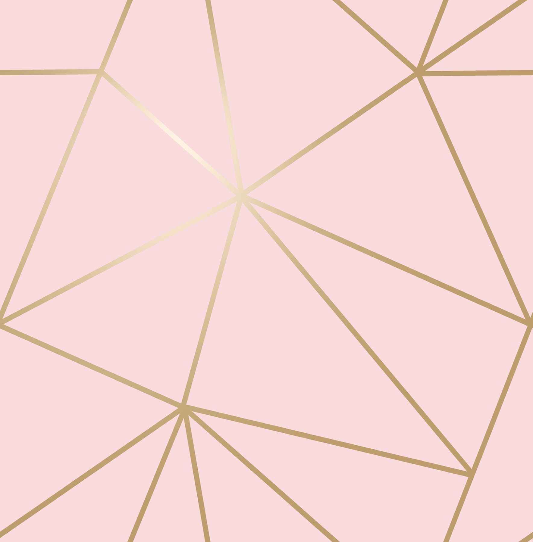 Metallic Geo Pink Triangles Wallpaper