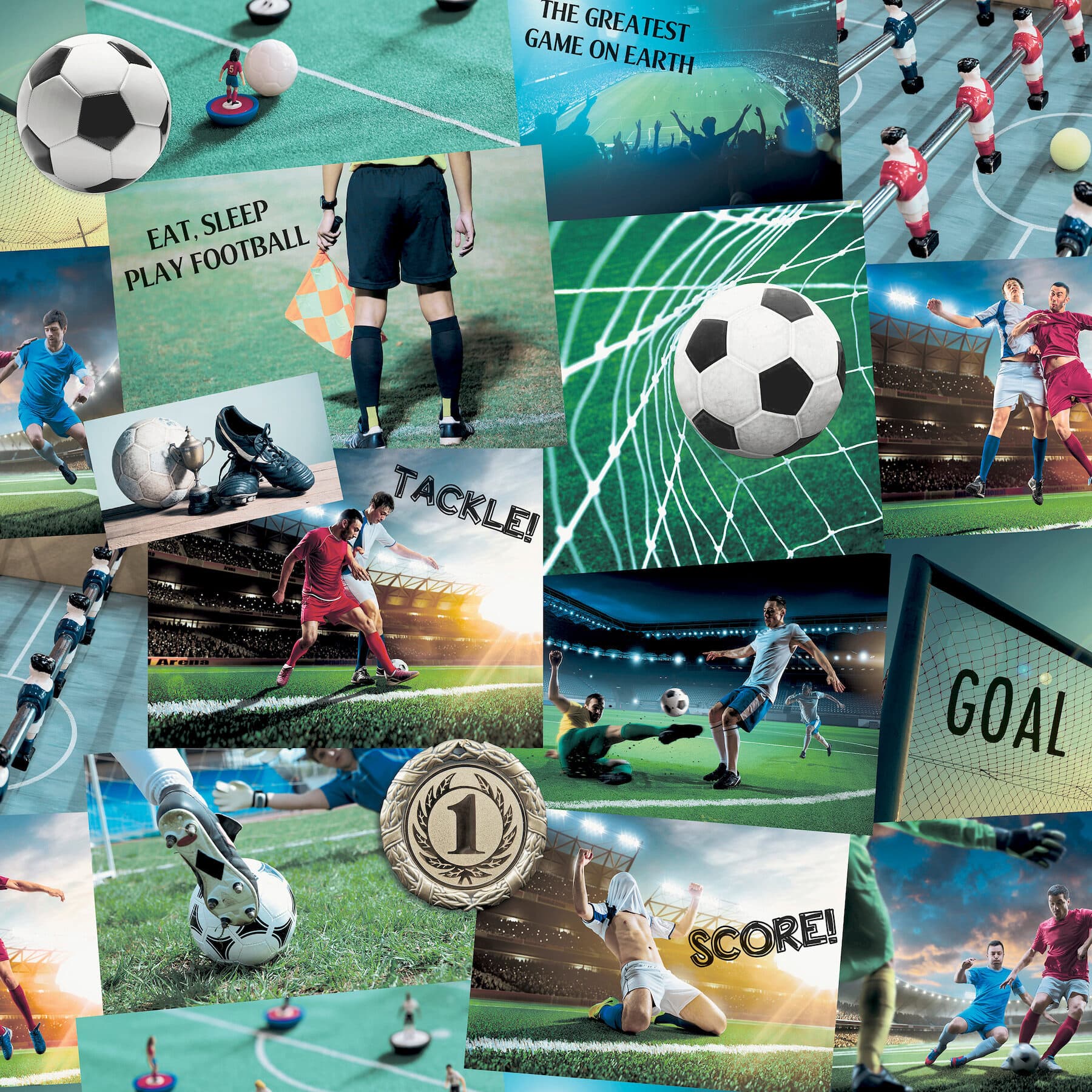 Football Fan Multicolor Soccer Wallpaper