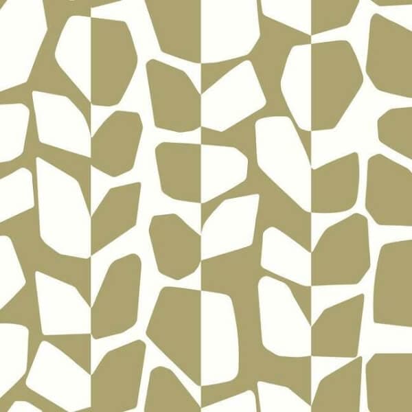 Primitive Vines Wallpaper- Metallic Gold