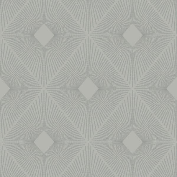 Harlowe Wallpaper- Light Grey/Silver