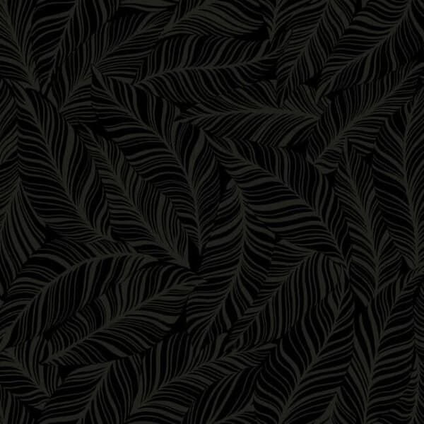 Rainforest Canopy Wallpaper- Black