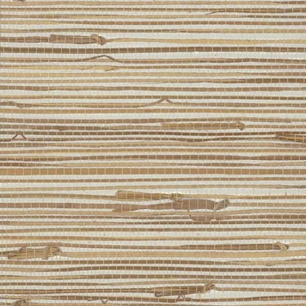 River Grass Wallpaper- Neutral/Silver