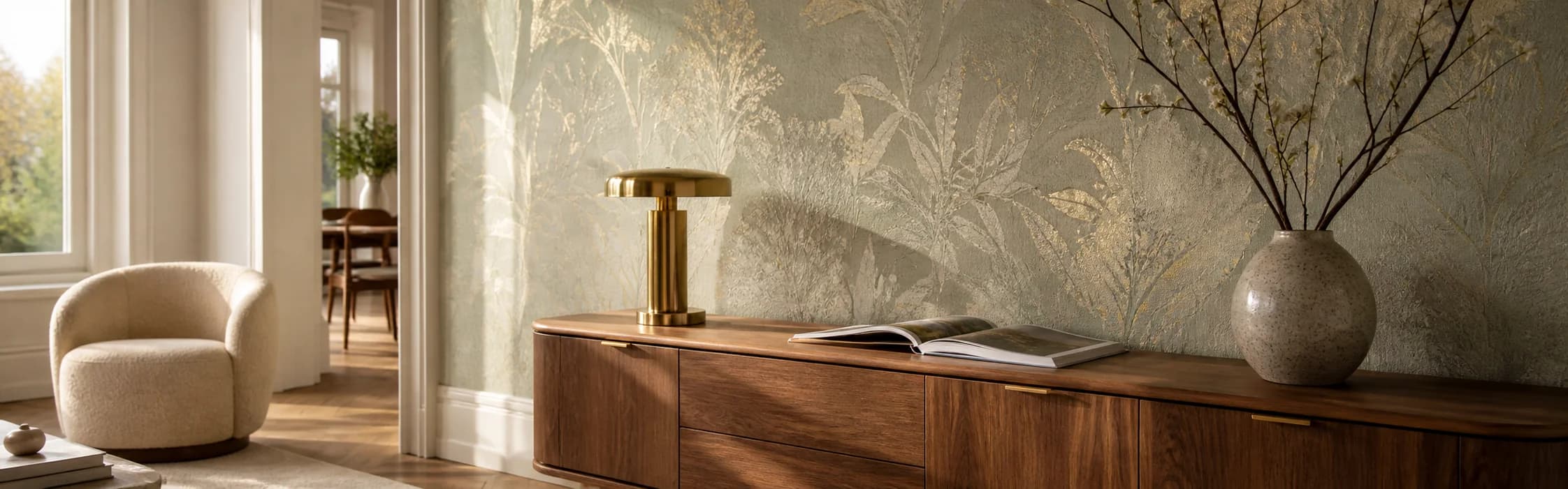Commercial interior with premium surface finishes
