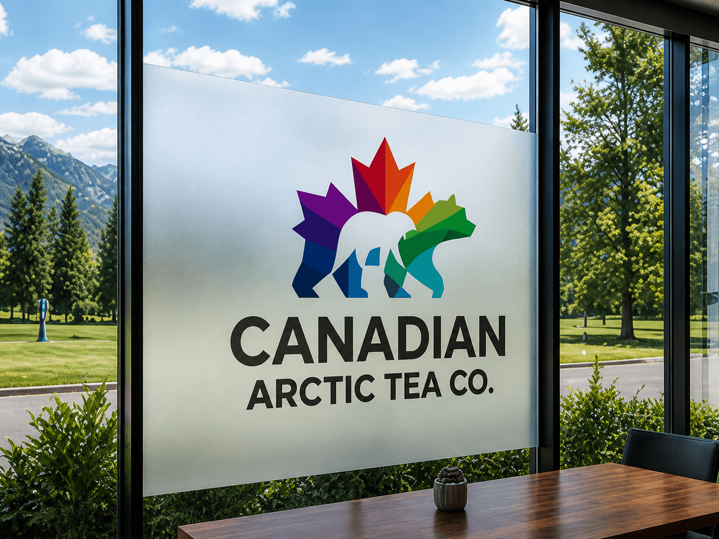 Frosted Color Window Branding