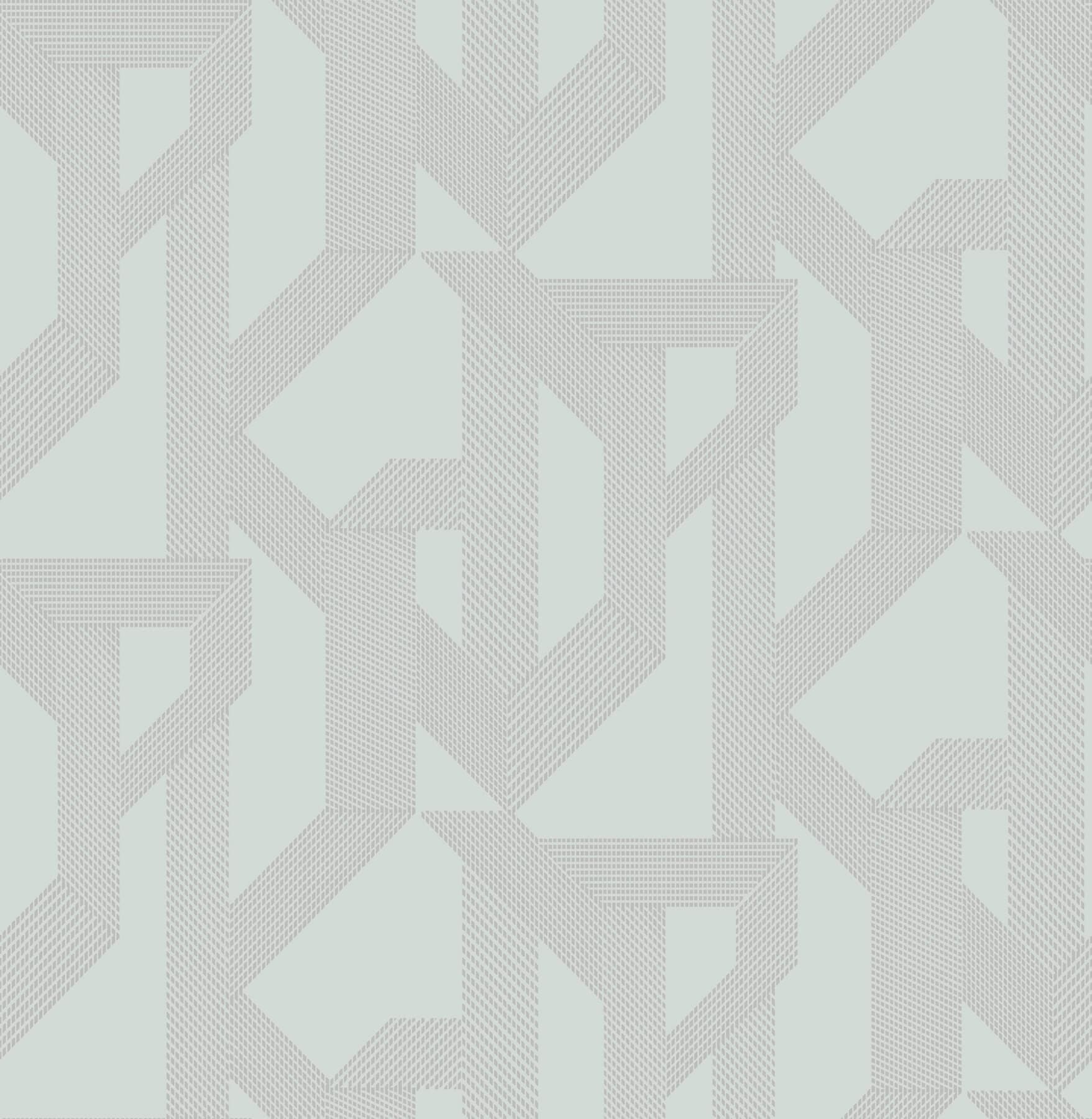 Franz Light Blue Geometric Wallpaper