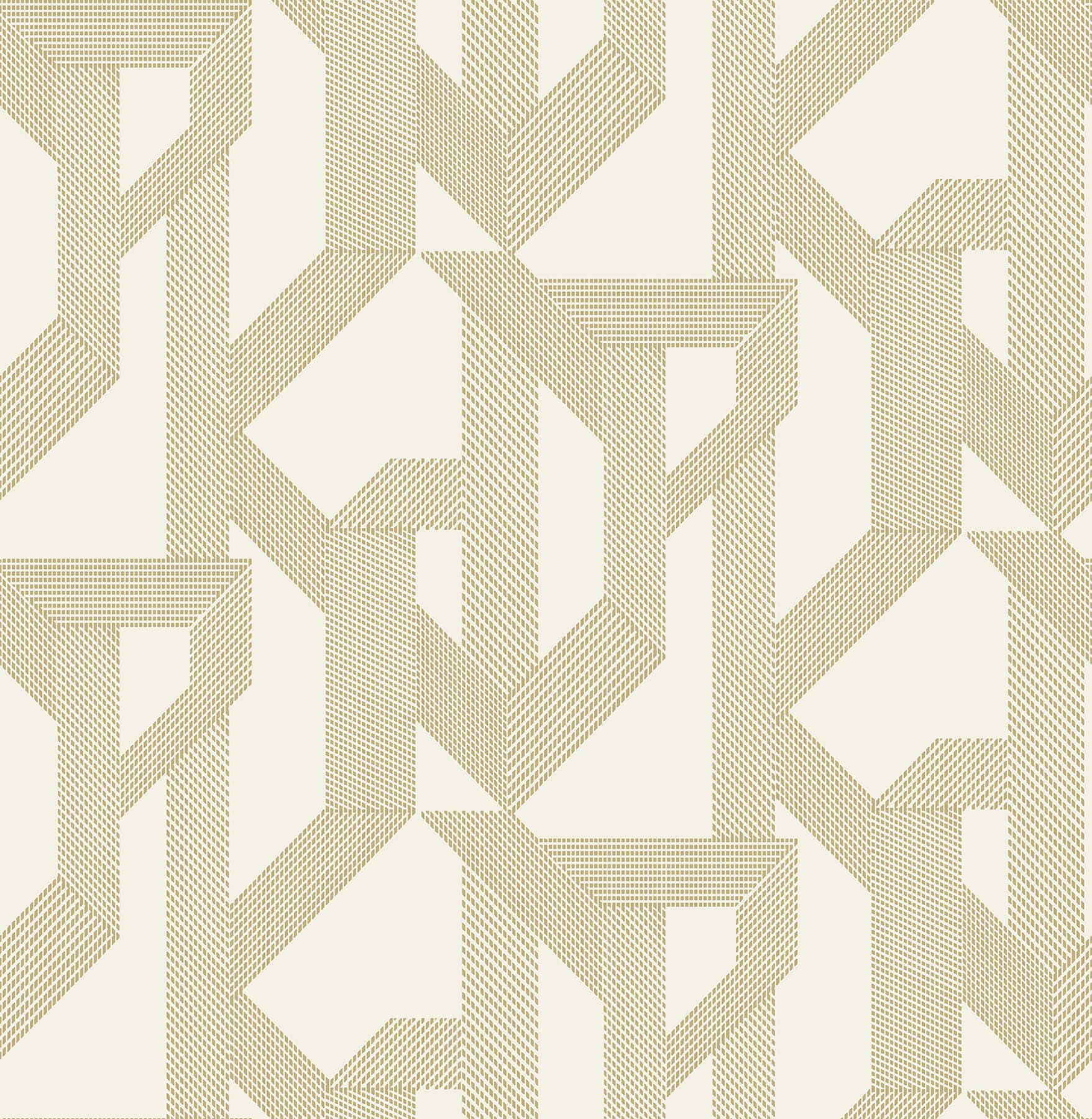 Franz Gold Geometric Wallpaper
