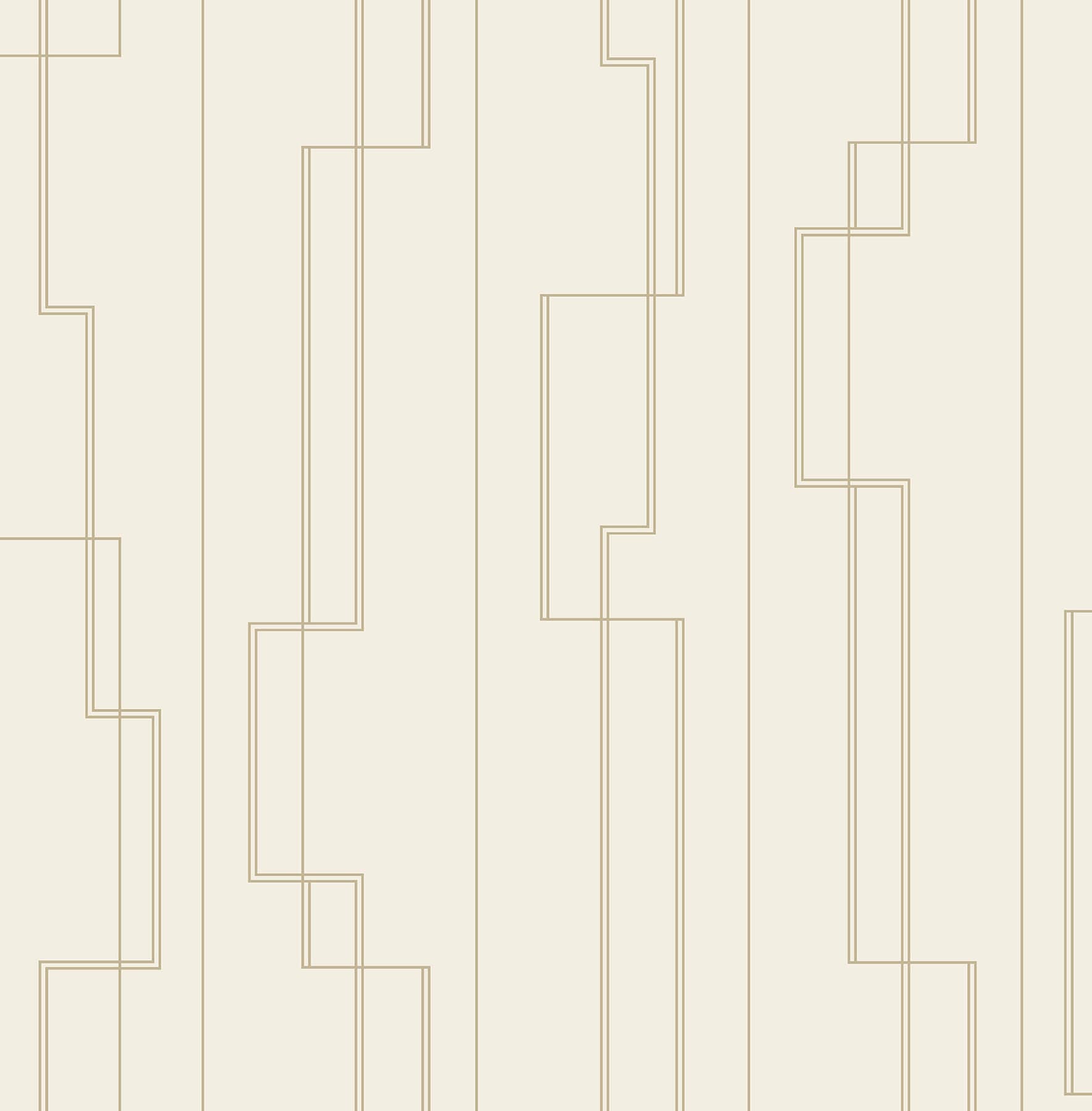 Anson Ivory Deco Detailing Wallpaper