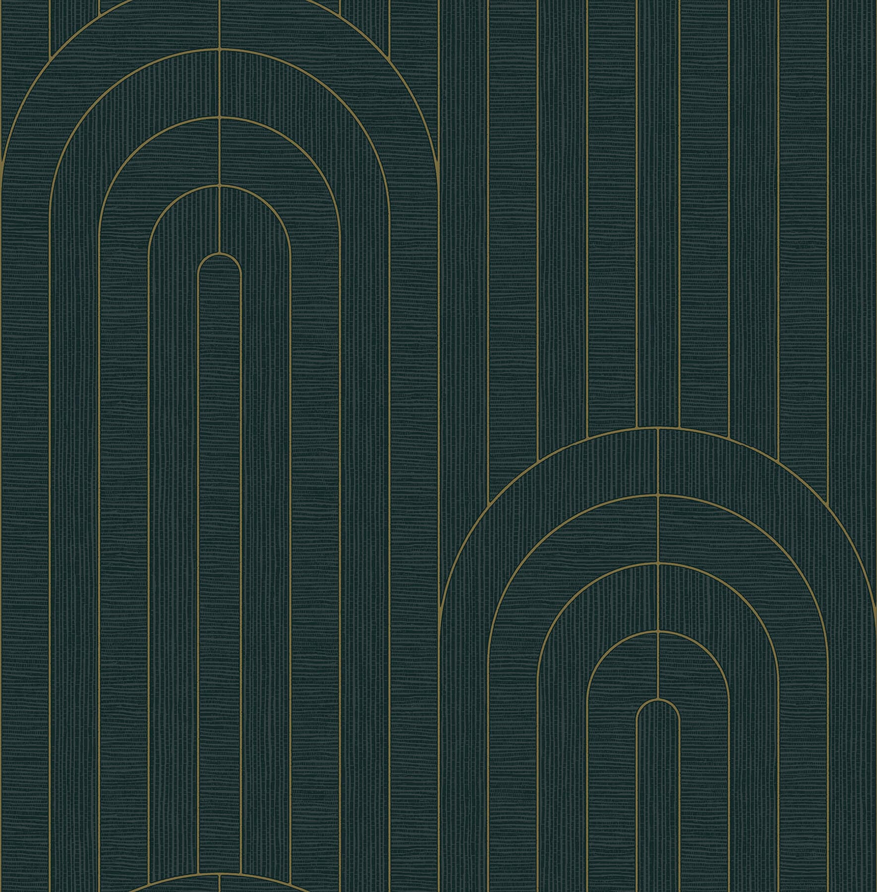 Declan Teal Textured Arches Wallpaper