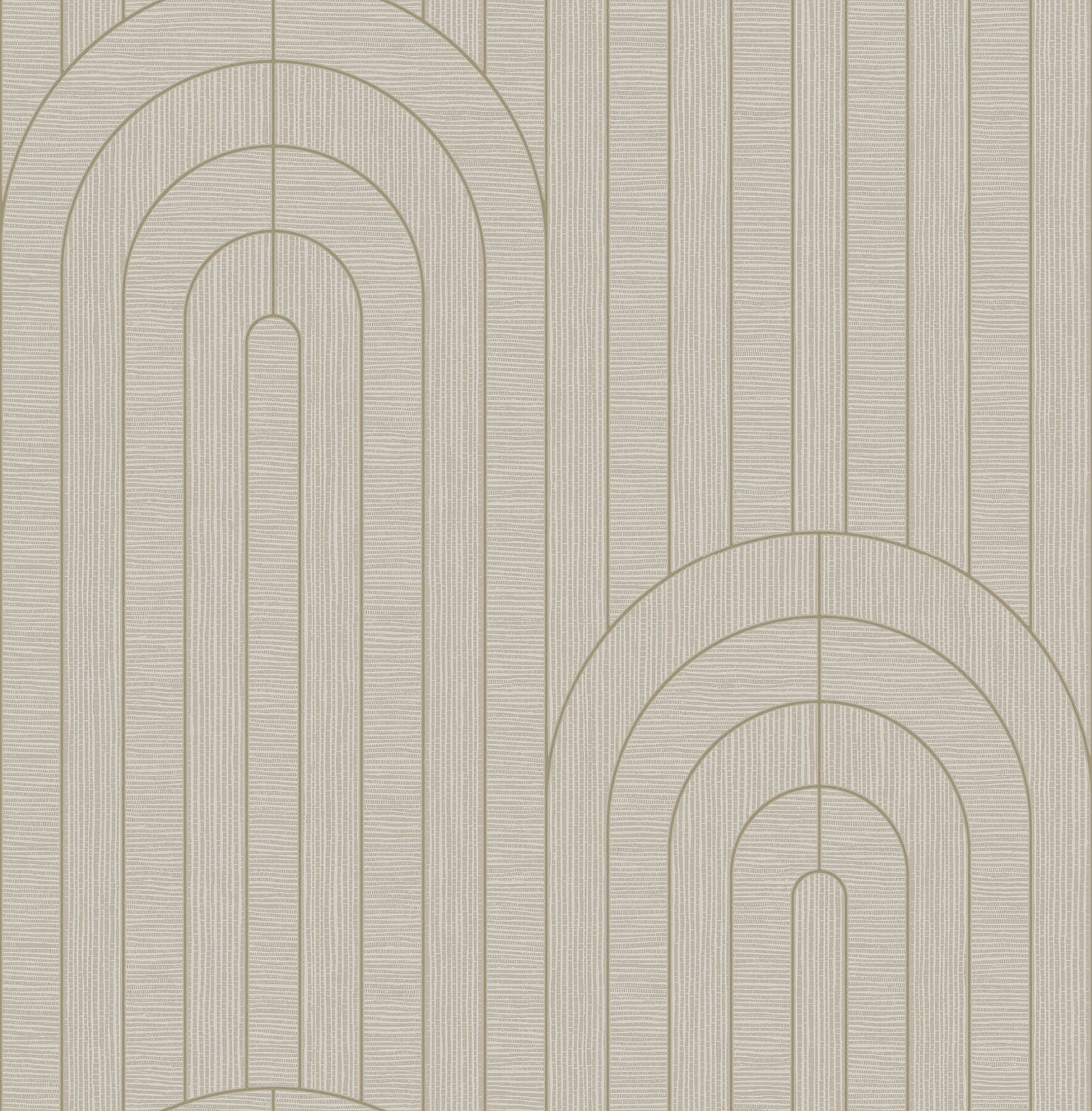 Declan Neutral Textured Arches Wallpaper
