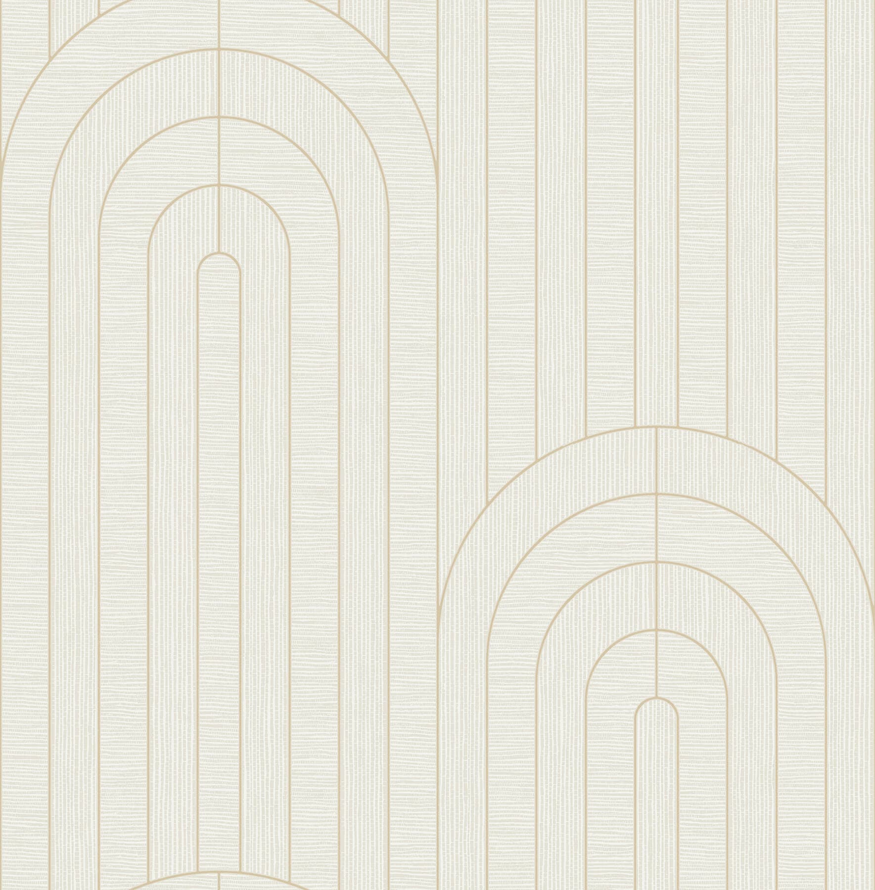 Declan Ivory Textured Arches Wallpaper